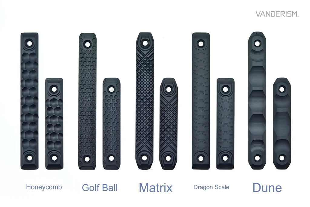 RAILSCALES CNC Aluminum M LOK Rail Covers (Pre-Order 50 Hari)
