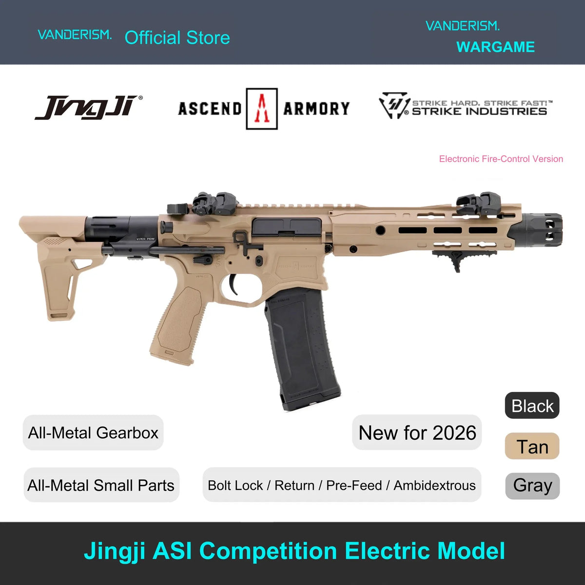 Jingji ASI Gen 6 Gel Blaster with Electronic Fire Control | Water Gel Blaster WGG WGB (Pre-Order 50 Hari)