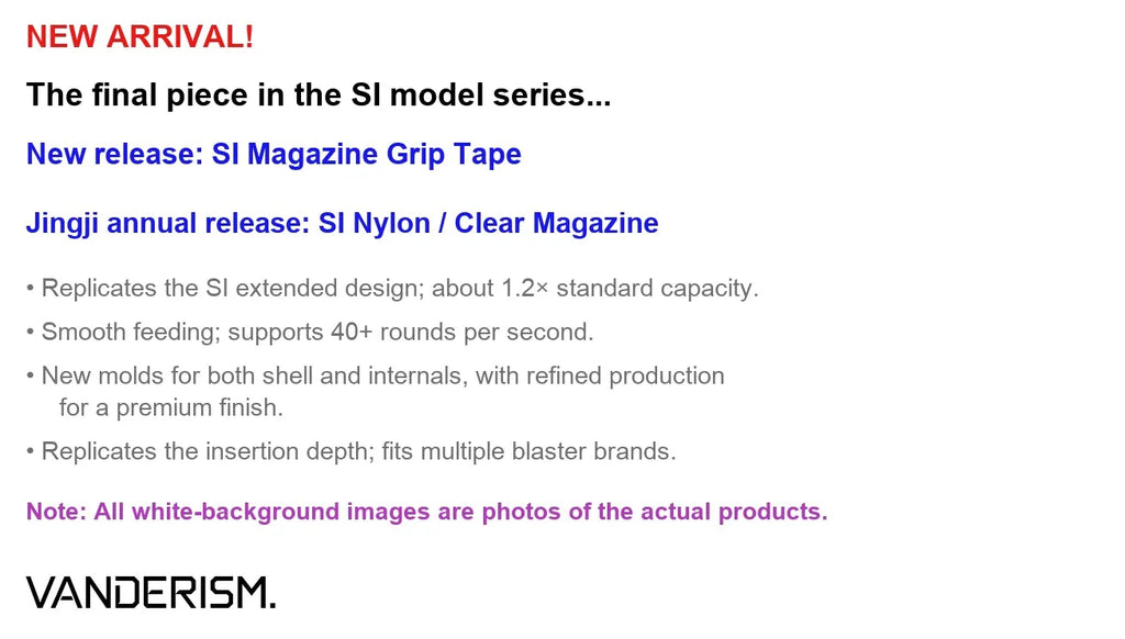 Jingji SI Nylon Magazine Grip Tape (Pre-Order 50 Hari)