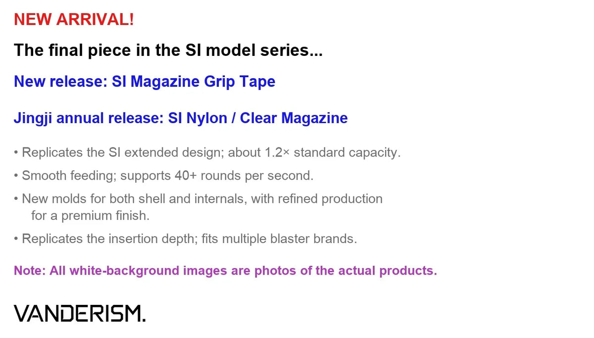 Jingji SI Nylon Magazine Grip Tape (Pre-Order 50 Hari)