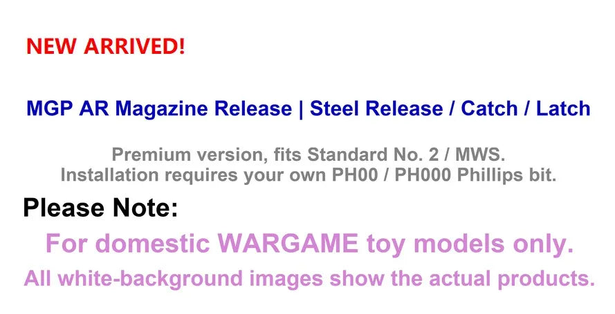 MGP Steel Magazine Release | Gel Blaster WGG WGB (Pre-Order 50 Hari)