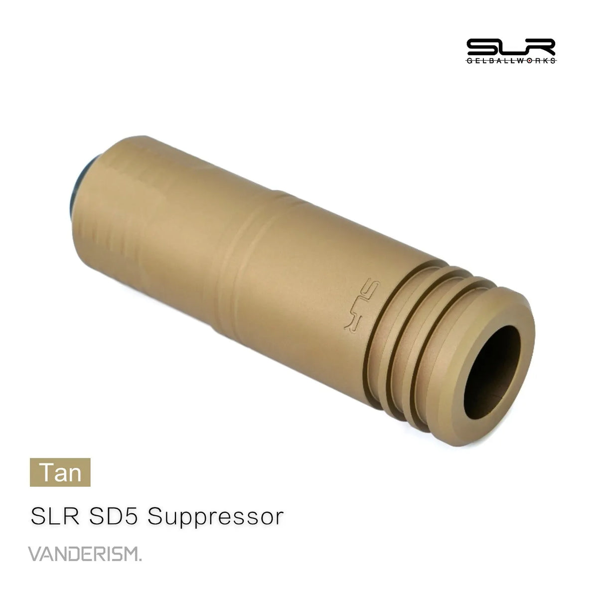 SLR NOTAS SD5 Faux Suppressor 14mm CCW | Gel Blaster WGG WGB Airsoft (Pre-Order 50 Hari)