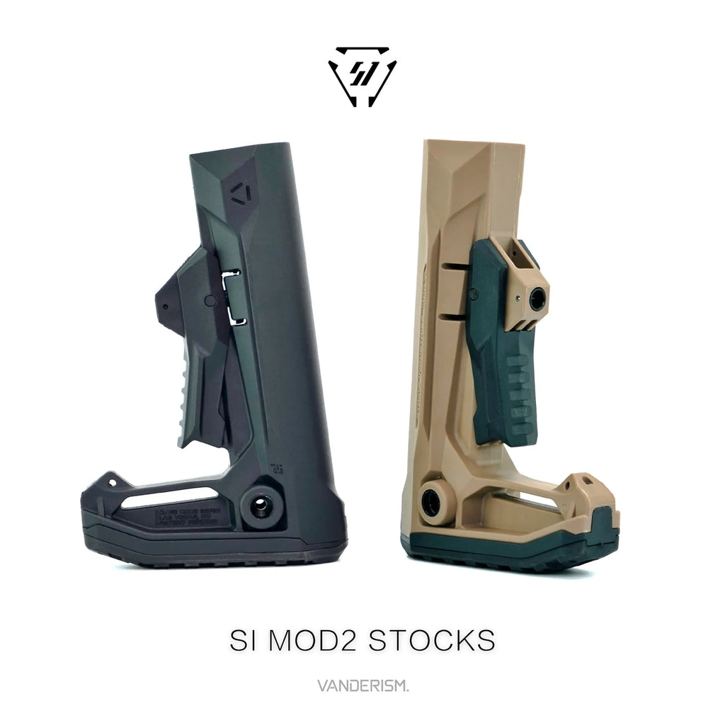 SI MOD2 Nylon Stock | Gel Blaster WGG WGB Airsoft (Pre-Order 50 Hari)