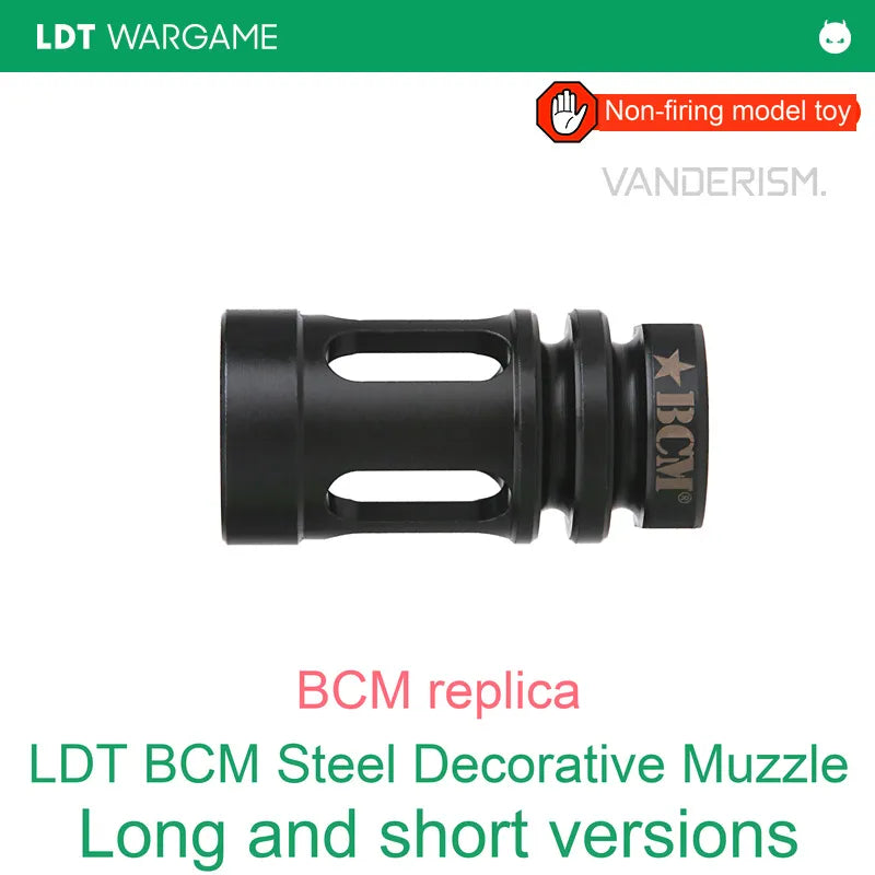 BCM Steel Decorative Muzzle Device, Long / Short (Pre-Order 50 Hari)