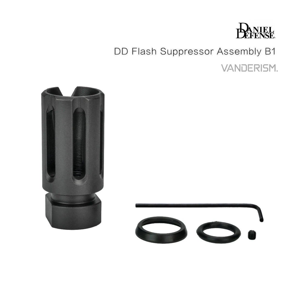 DD Steel Flash Suppressor Assembly | Gel Blaster WGG WGB (Pre-Order 50 Hari)