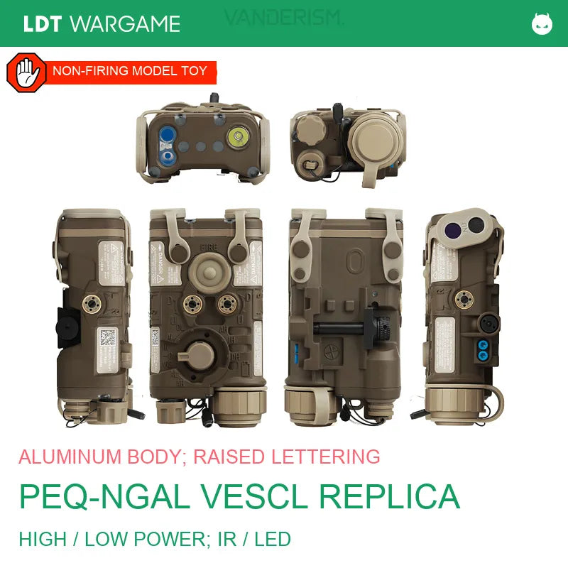 PEQ-NGAL VESCL Aluminum Replica, High-Power / LR / LED Versions (Pre-Order 50 Hari)