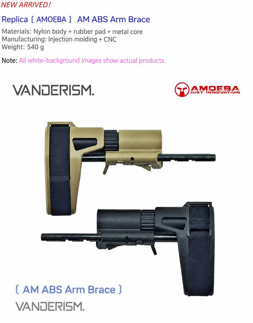 AMOEBA AM ABS Nylon Brace and Metal Buffer Tube | Gel Blaster WGG WGB Airsoft (Pre-Order 50 Hari)