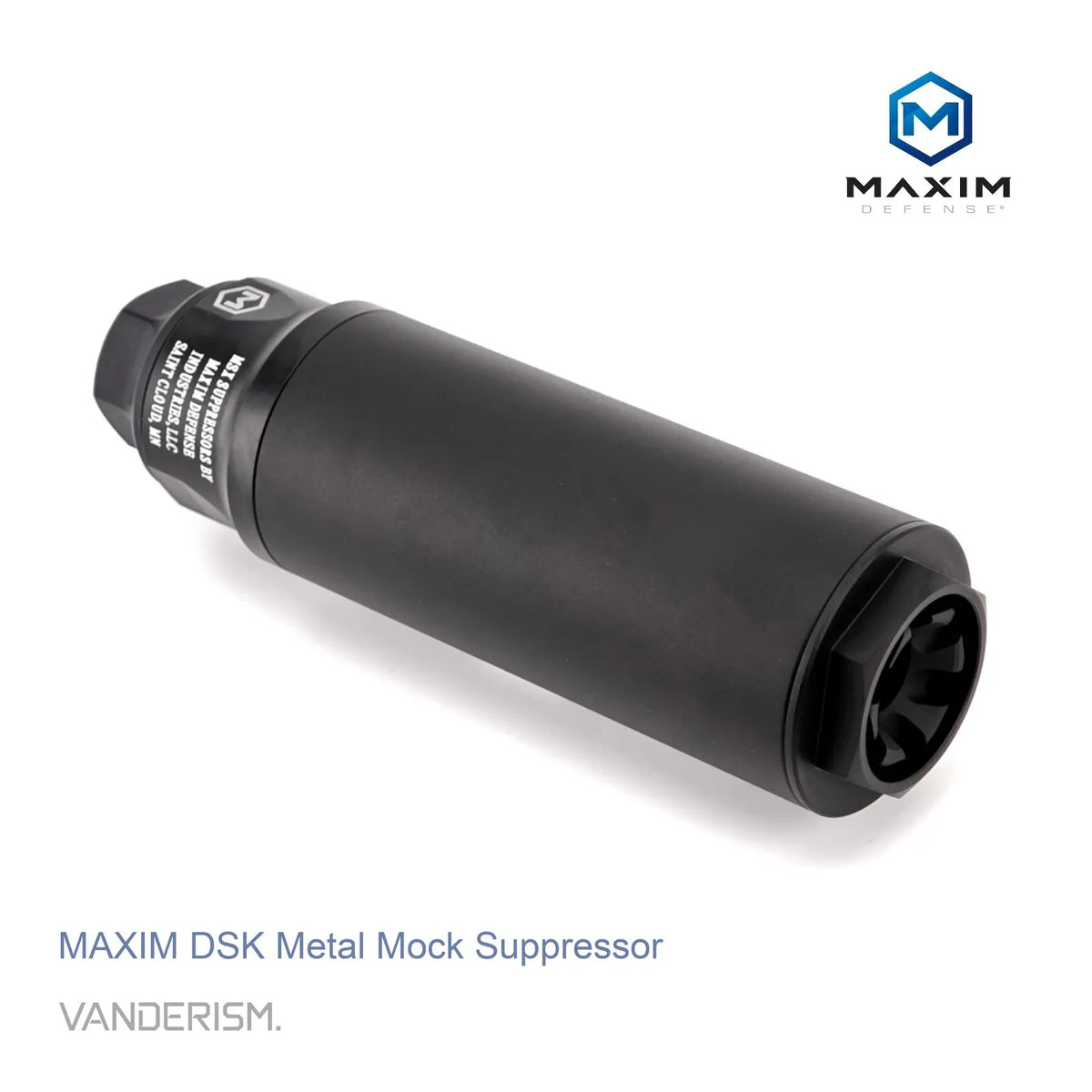 MAXIM DSK PDX Metal Mock Suppressor | Gel Blaster WGG WGB Airsoft (Pre-Order 50 Hari)