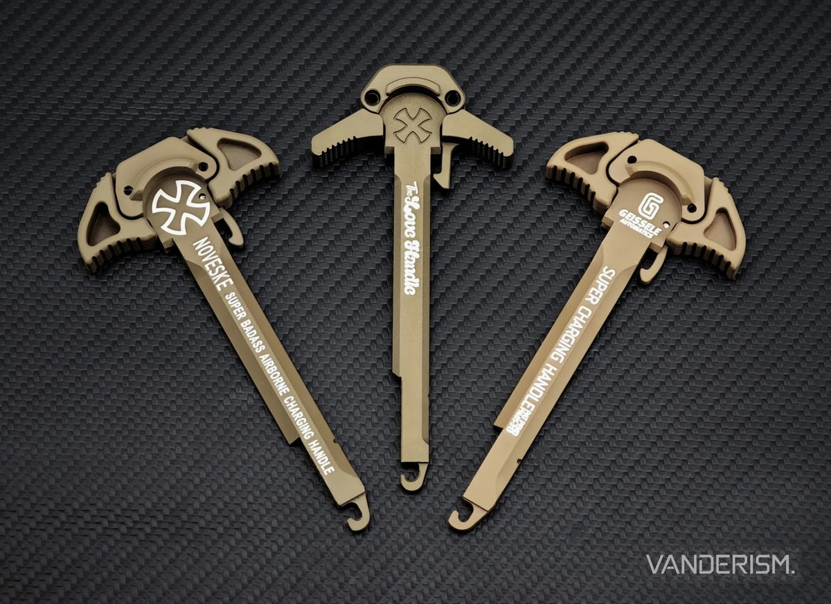 GEISSELE and NOVESKE CNC Charging Handles for V2 (Pre-Order 50 Hari)