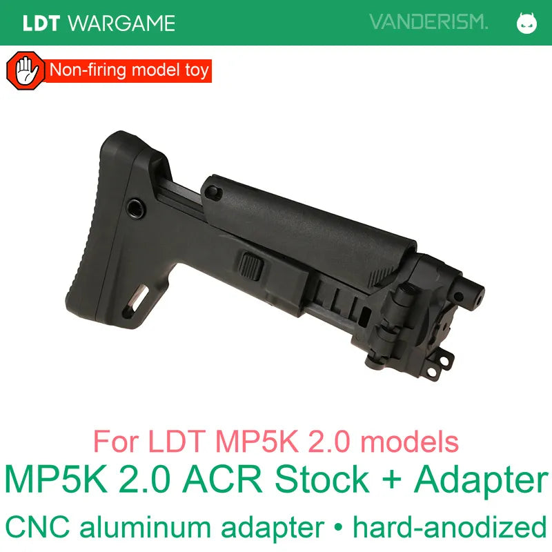 MP5K 2.0 ACR Stock with CNC Aluminum Adapter for Toy Models (Pre-Order 50 Hari)