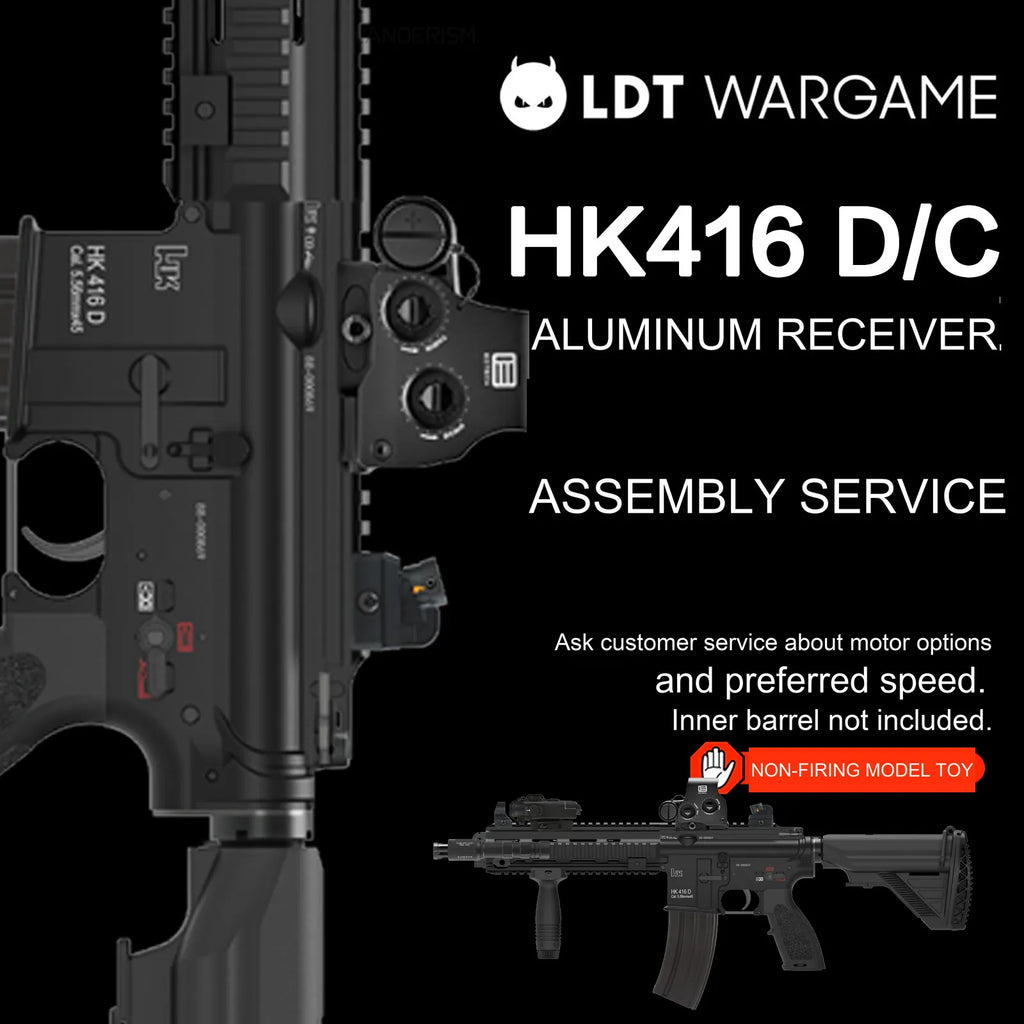 LDX HK416D Plus / HK416C Plus Assembled Gel Blaster with Gen 2 LDX Gearbox, from 4403 (Pre-Order 50 Hari)