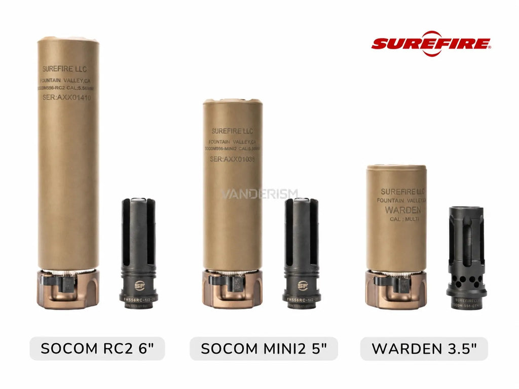 SUREFIRE WARDEN SOCOM MINI2 RC2 Muzzle Device Collection | Gel Blaster WGG WGB Airsoft (Pre-Order 50 Hari)