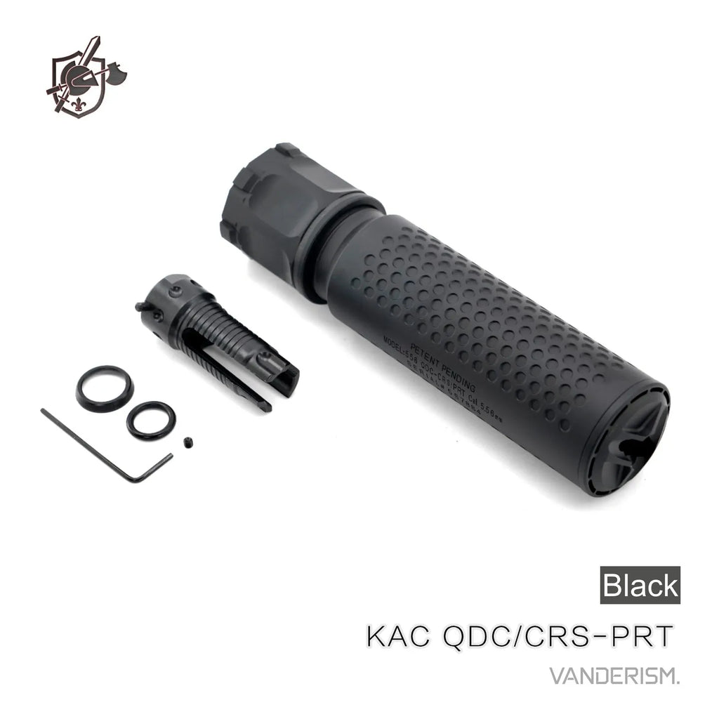 KAC QDC CRS PRT Flash Hider and QD Mock Suppressor Set | Gel Blaster WGG WGB Airsoft (Pre-Order 50 Hari)