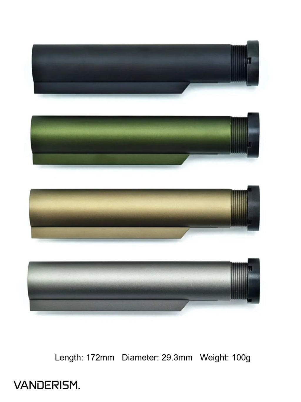 Quick Release Metal Buffer Tube with Steel Hardware (Pre-Order 50 Hari)