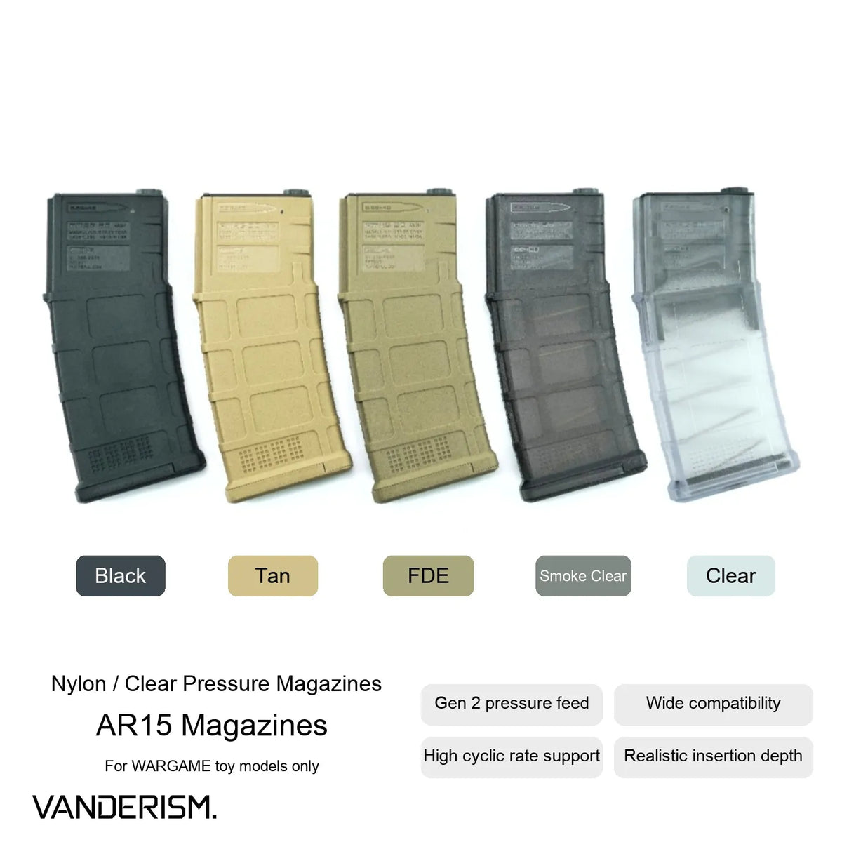 Gen 2 Pressure and Wheel Feed Magazines (Pre-Order 50 Hari)