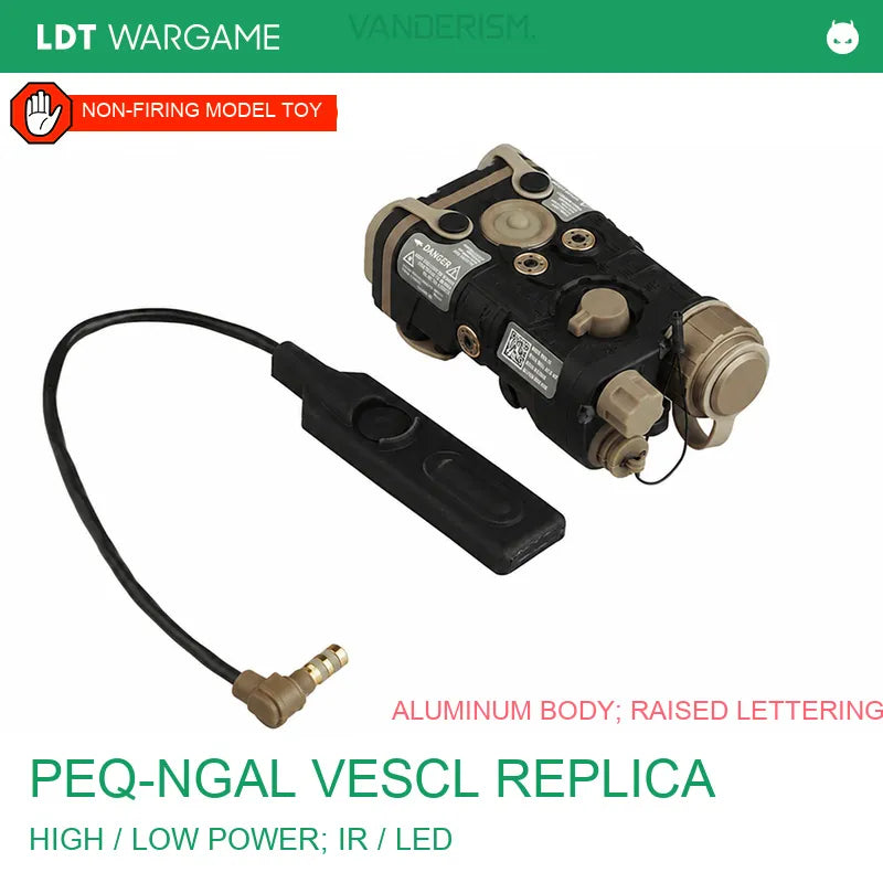 PEQ-NGAL VESCL Aluminum Replica, High-Power / LR / LED Versions (Pre-Order 50 Hari)