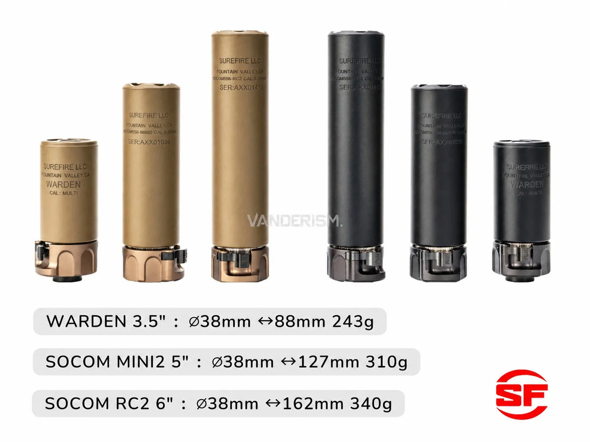 SUREFIRE WARDEN SOCOM MINI2 RC2 Muzzle Device Collection | Gel Blaster WGG WGB Airsoft (Pre-Order 50 Hari)