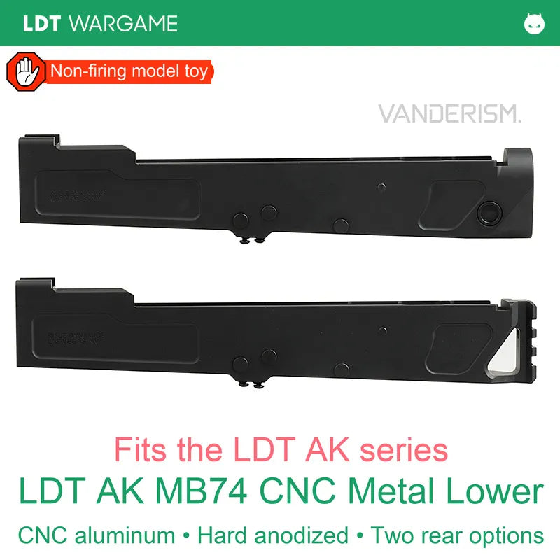 LDT AK MB74 CNC Aluminum Lower Receiver with Two Stock-Interface Options (Pre-Order 50 Hari)