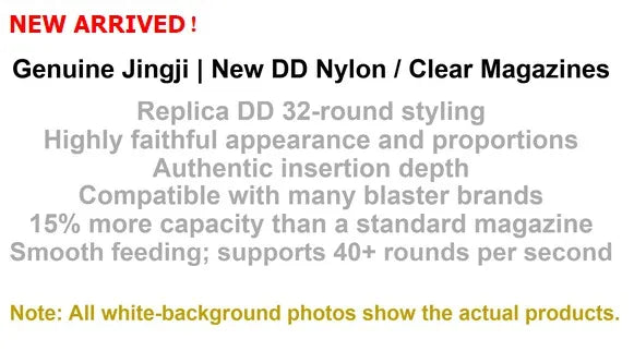 Jingji DD Nylon and Clear Magazines (Pre-Order 50 Hari)