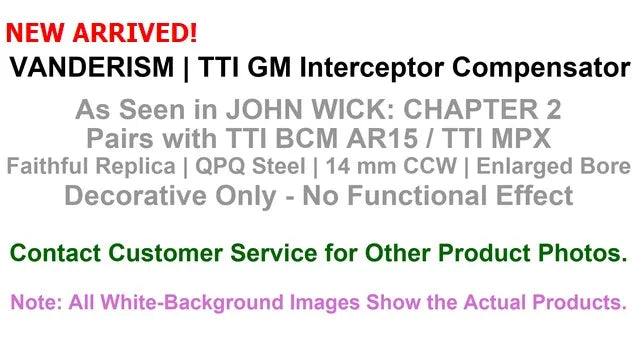 TTI GM John Wick Steel Flash Hider | Gel Blaster WGG WGB Airsoft (Pre-Order 50 Hari)