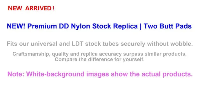 DD Nylon Stock | Gel Blaster WGG WGB Airsoft (Pre-Order 50 Hari)
