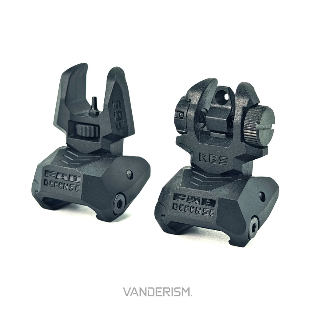 FAB DEFENSE Nylon and 45 Degree Offset Sights | Gel Blaster WGG WGB Airsoft (Pre-Order 50 Hari)