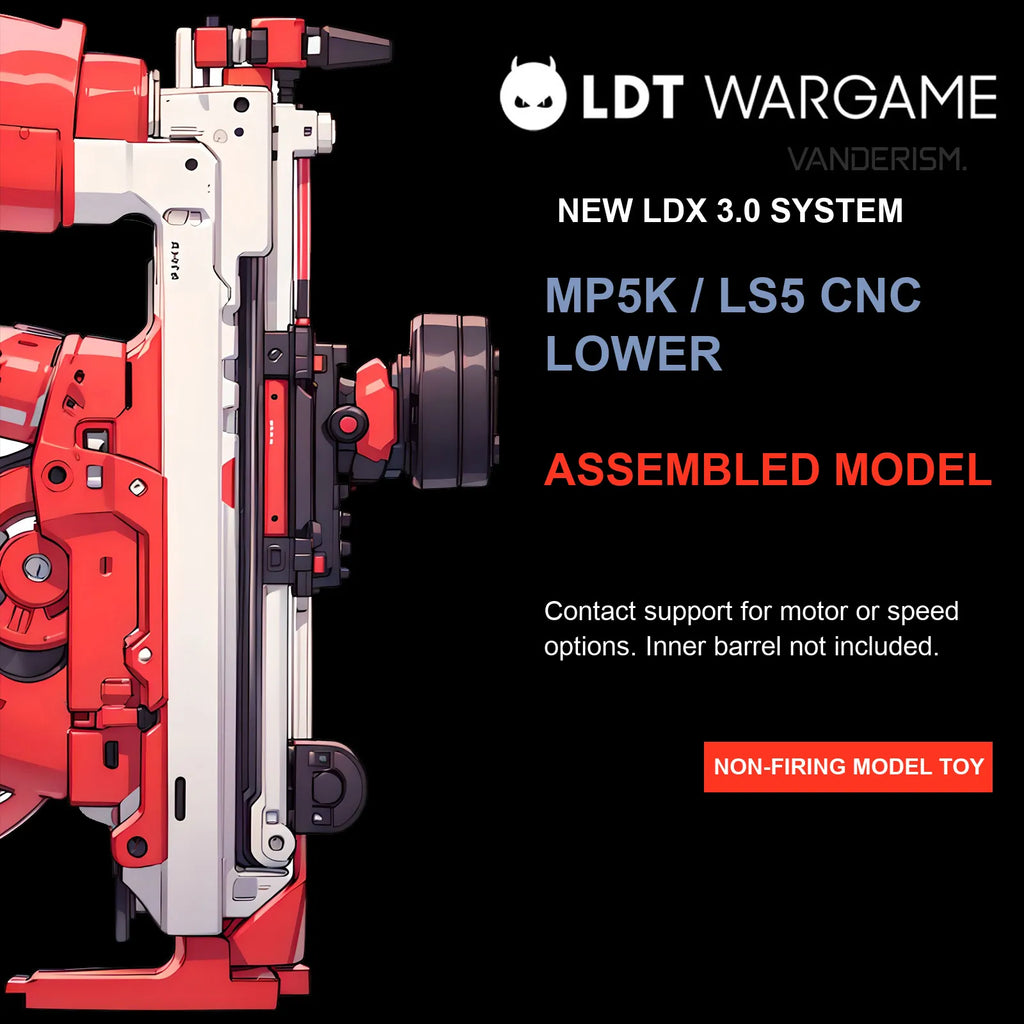 LDX MP5K Assembled Gel Blaster with LS5 Modernized Lower Receiver, Gen 2 LDX / 7075 3.0 Expert-Control Gearbox (Pre-Order 50 Hari)
