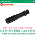 M249 Para Short Decorative Replacement Outer Barrel (Pre-Order 50 Hari)