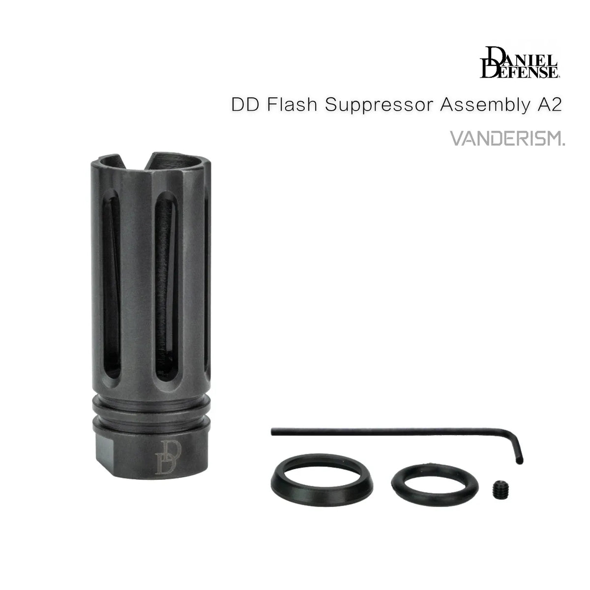 DD Steel Flash Suppressor Assembly | Gel Blaster WGG WGB (Pre-Order 50 Hari)
