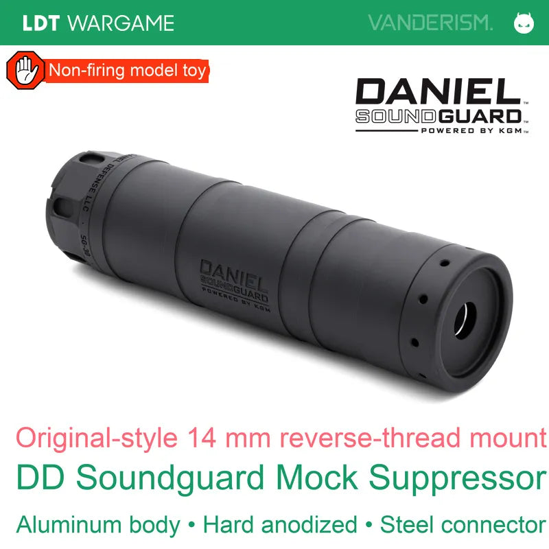 DD SOUNDGUARD Replica Decorative Suppressor, 14 mm Counterclockwise Thread (Pre-Order 50 Hari)
