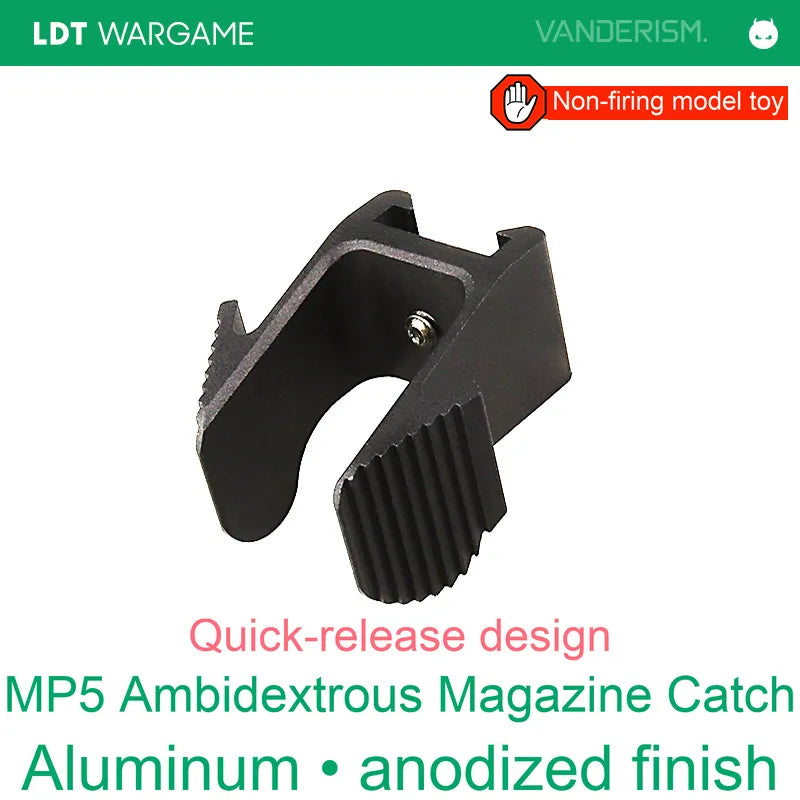 MP5 CNC Metal Ambidextrous Quick-Release Magazine Catch Button (Pre-Order 50 Hari)