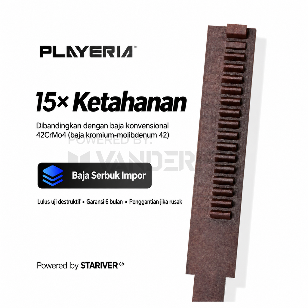 PLAYERIA ATM High-Strength Piston Rack
