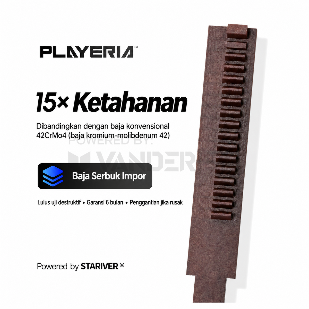 PLAYERIA ATM High-Strength Piston Rack
