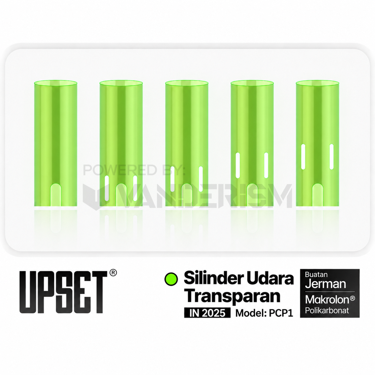 UPSET Transparent Cylinder