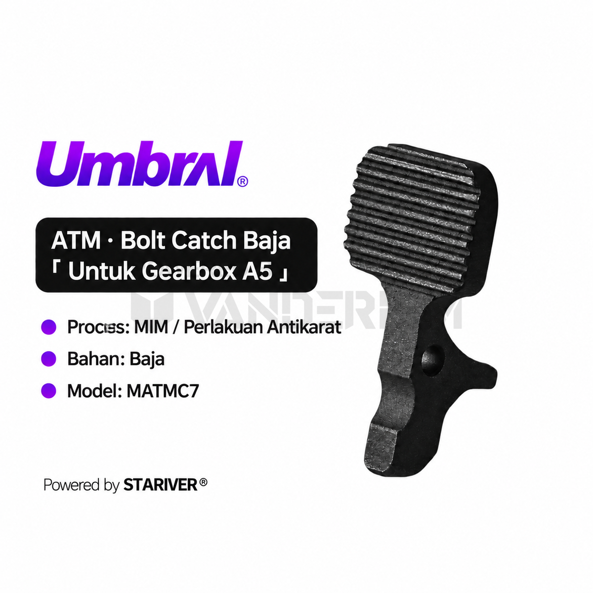 Umbral ATM Steel Selector for A5 Gearbox
