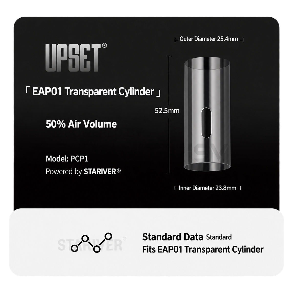 UPSET EAP01 Transparent Cylinder