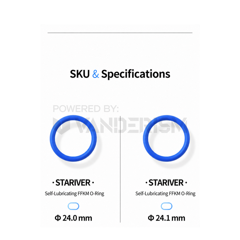 Self-Lubricating FKM O-Rings