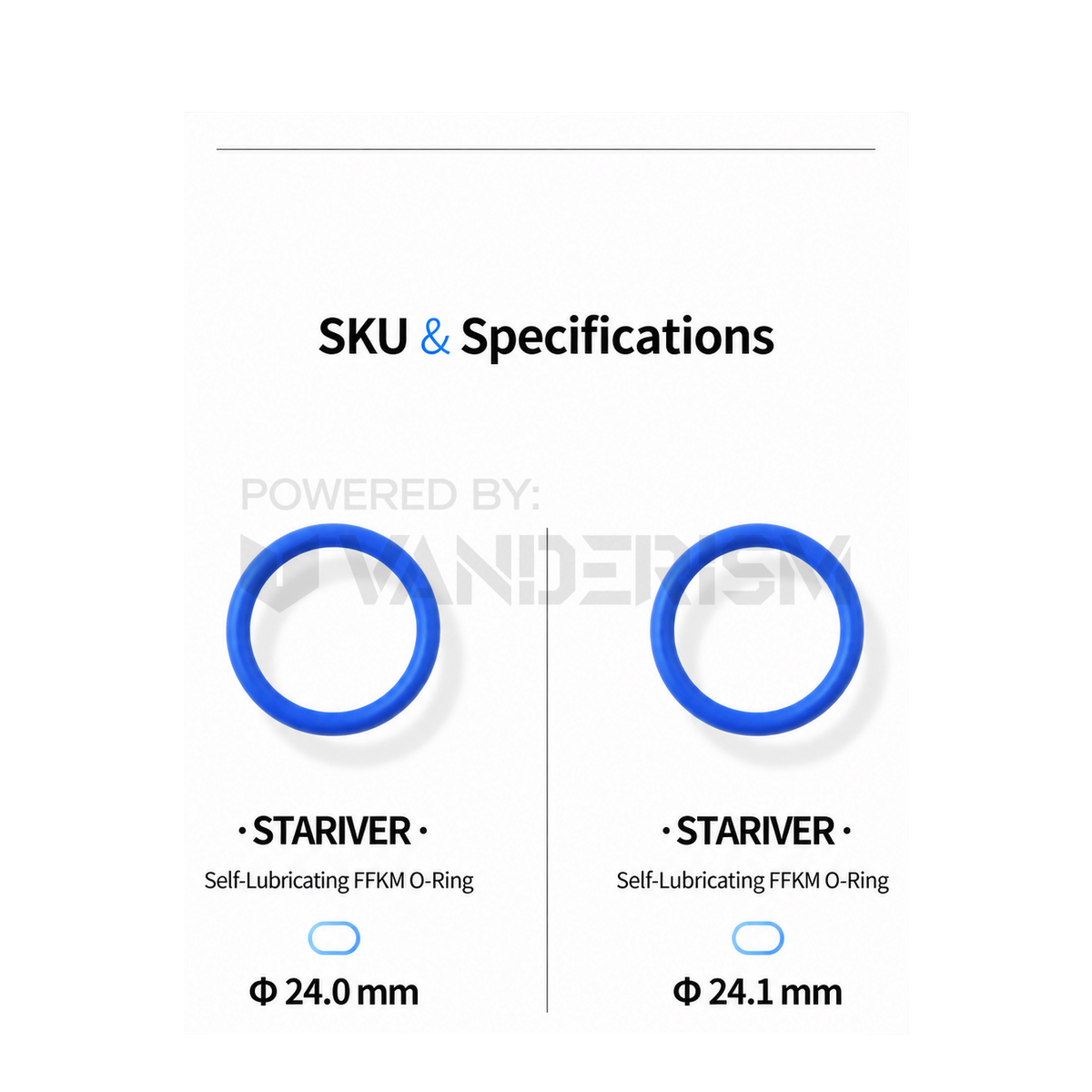 Self-Lubricating FKM O-Rings