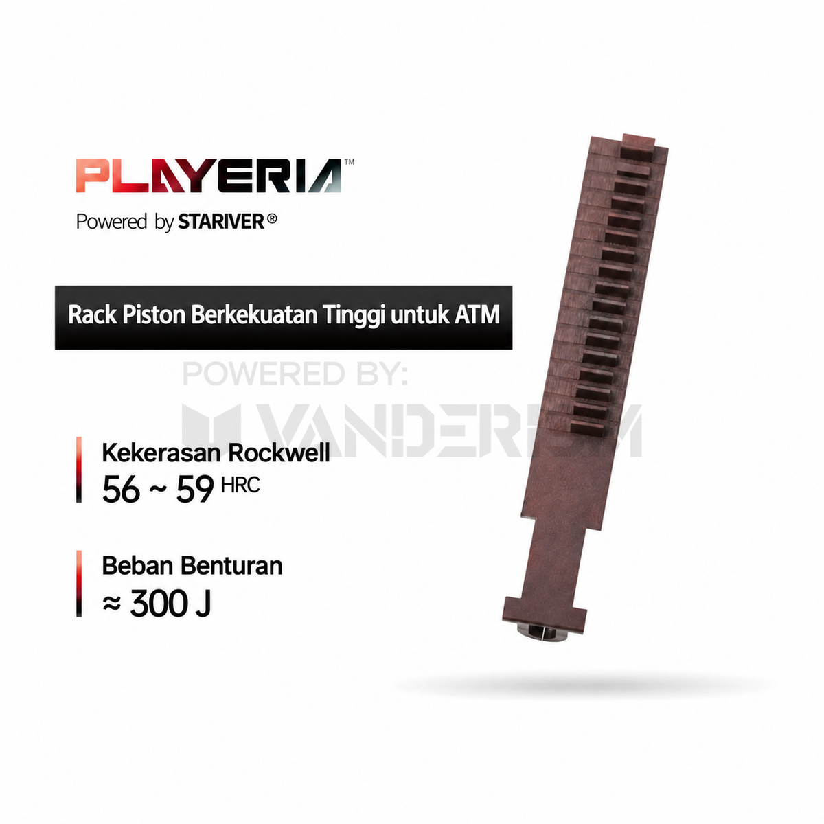 PLAYERIA ATM High-Strength Piston Rack