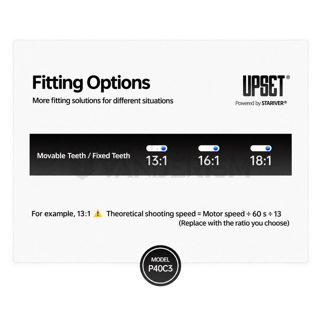 UPSET Steel-Cut Gear Set