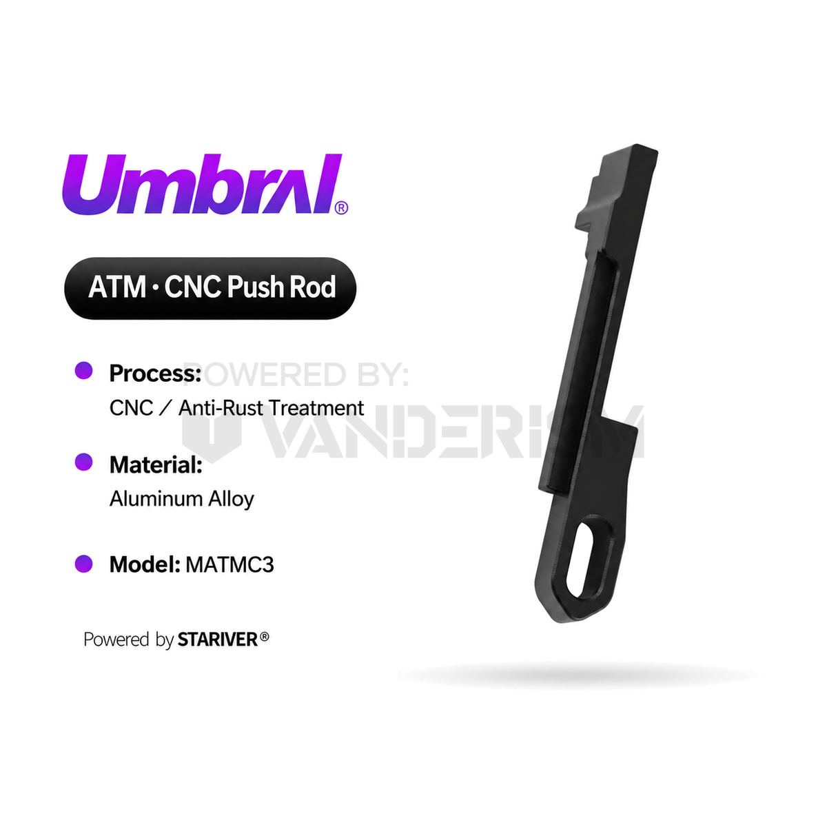 Umbral ATM CNC Push Rod