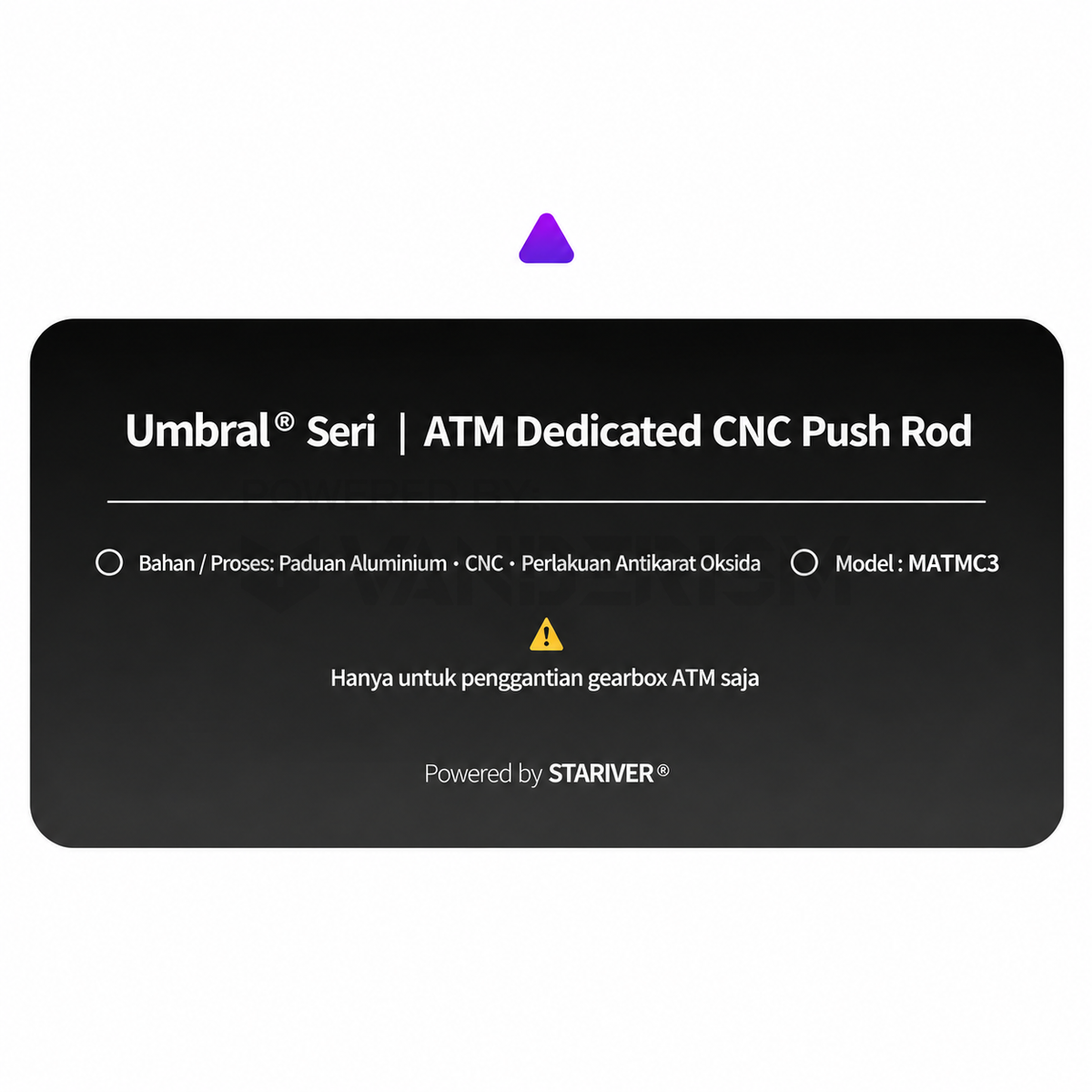 Umbral ATM CNC Push Rod