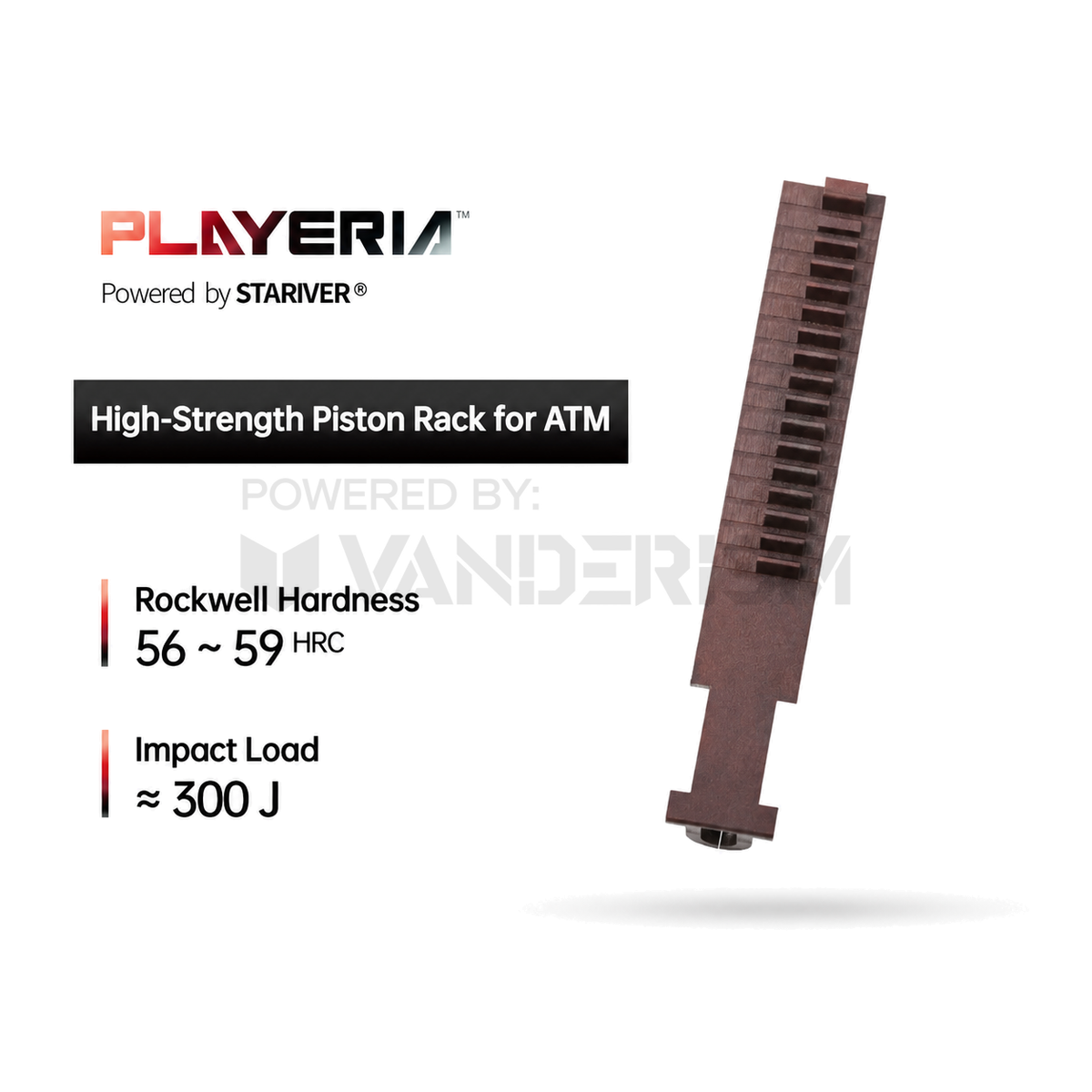 PLAYERIA ATM High-Strength Piston Rack