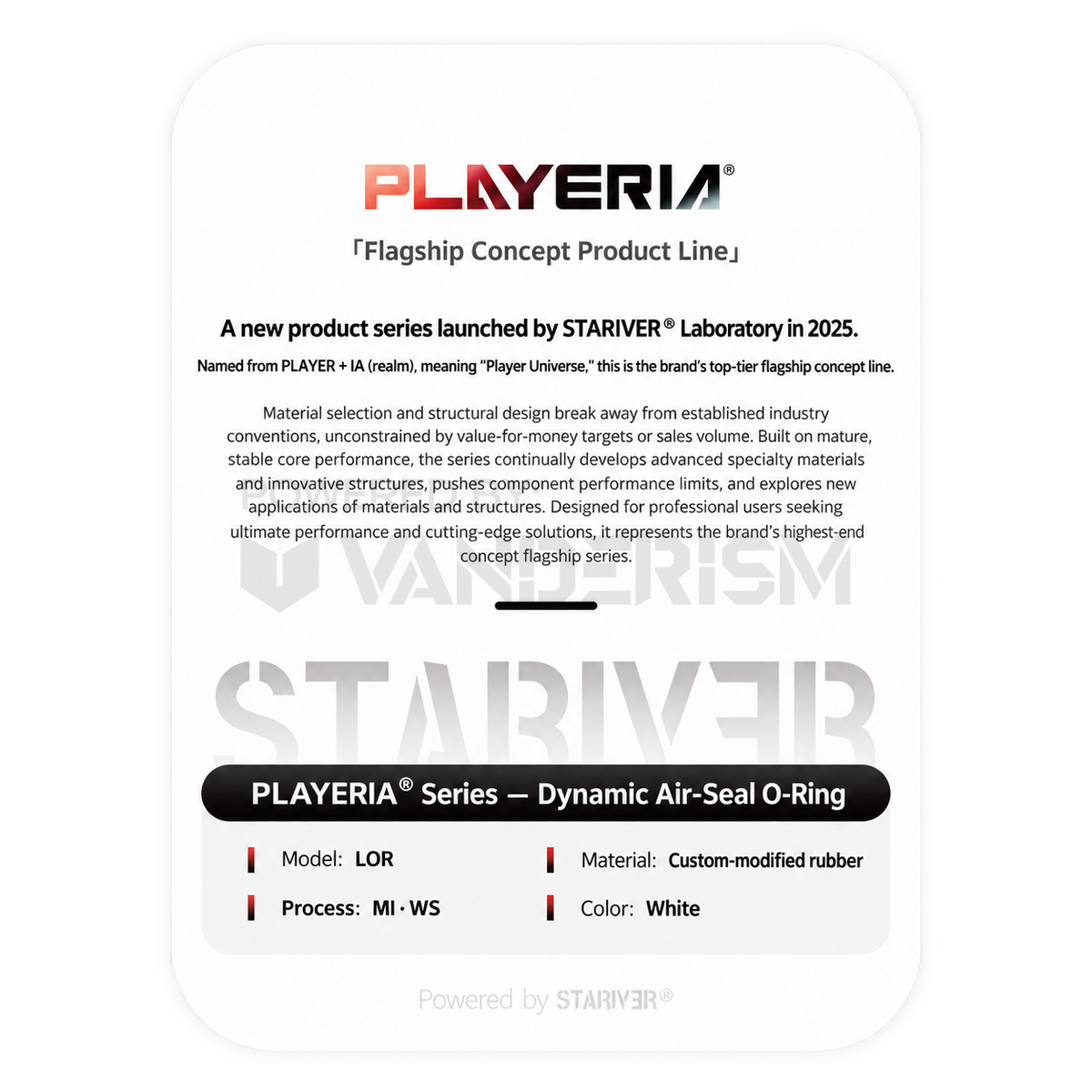 PLAYERIA Rubber O-Rings