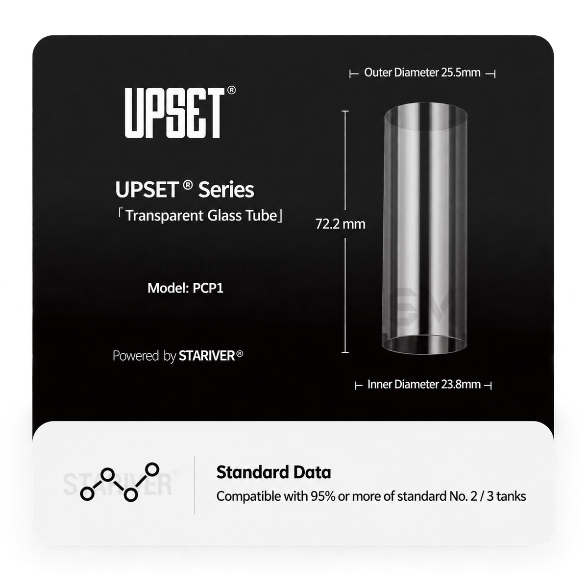 UPSET Transparent Cylinder