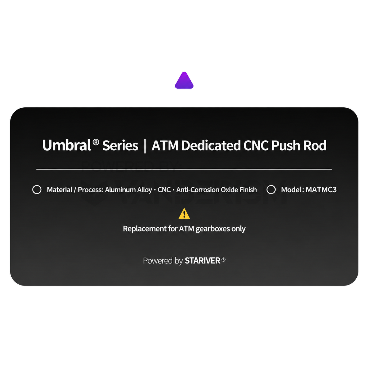 Umbral ATM CNC Push Rod