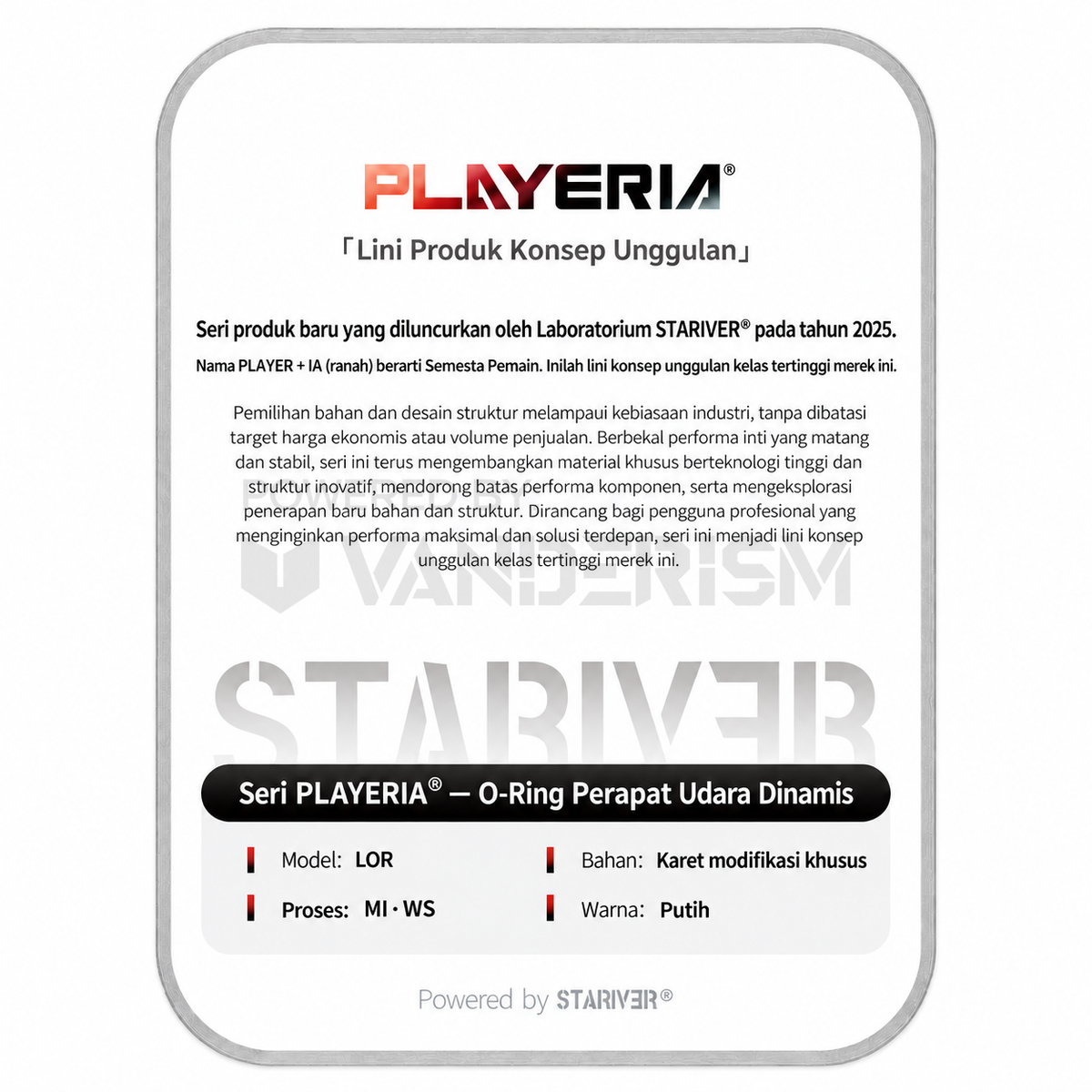 PLAYERIA Rubber O-Rings