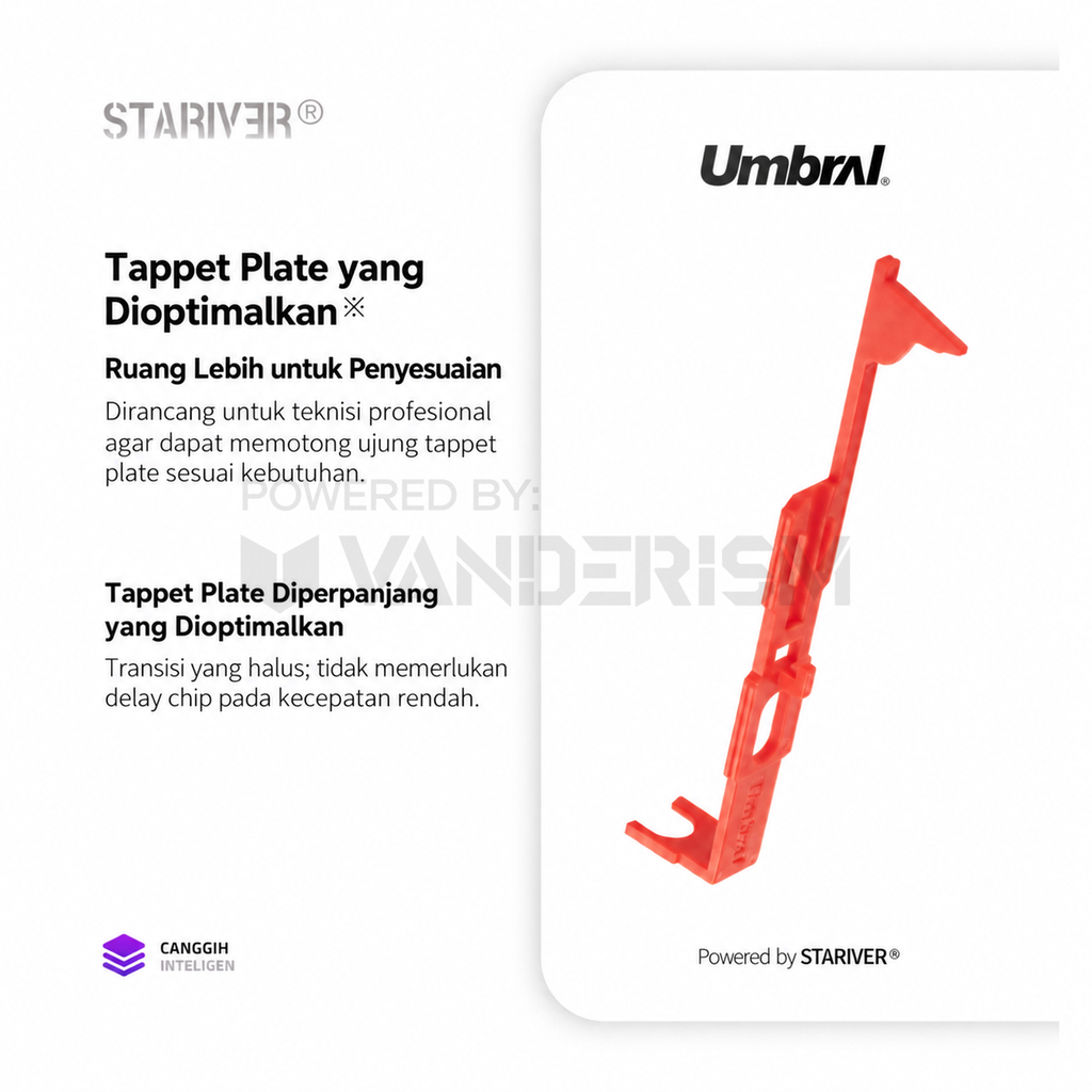 Umbral Self-Lubricating Tappet Plate