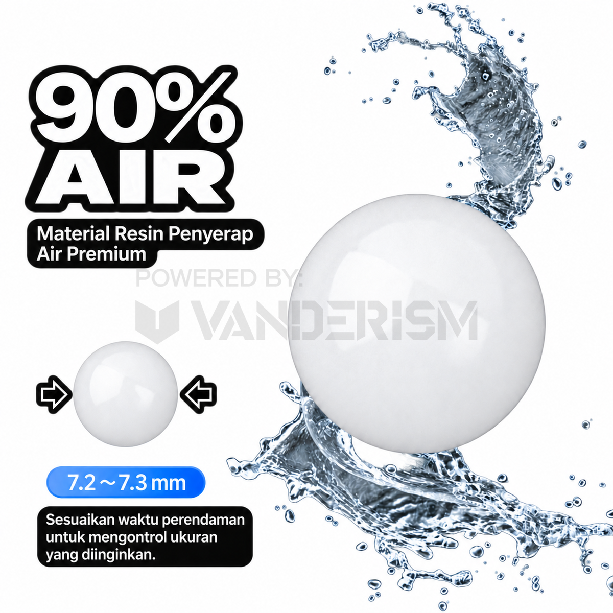 Milk Ball Gen 2 Milky-White Gel Balls