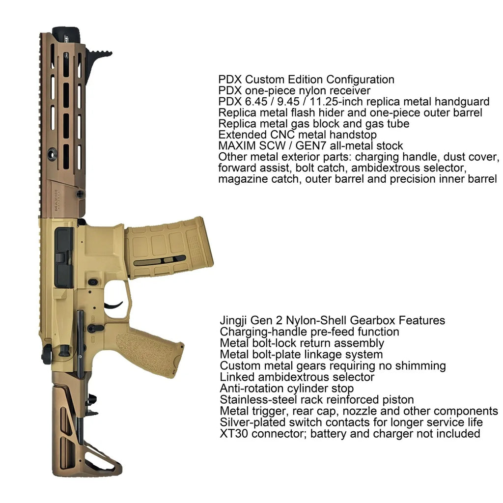 Jingji MAXIM DEFENSE PDX Custom Gel Blaster (Pre-Order 50 Hari)
